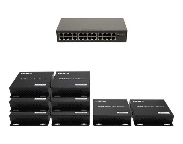 6x2 Network HDMI Matrix Switcher with WEB GUI & Remote IR