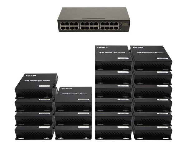 7x12 Network HDMI Matrix Switcher with WEB GUI & Remote IR