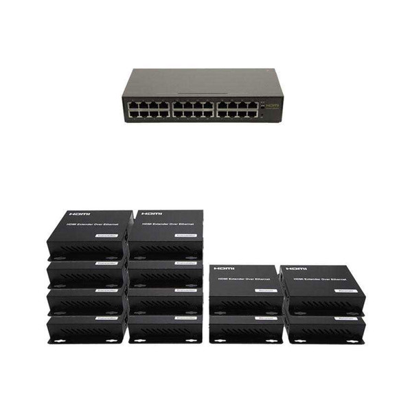 8x4 Network HDMI Matrix Switcher with WEB GUI & Remote IR