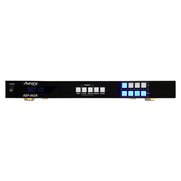 Aurora Multimedia ASP-442A 4x4 HDMI 2.0A Matrix 4K60Hz UHD with No Tariffs