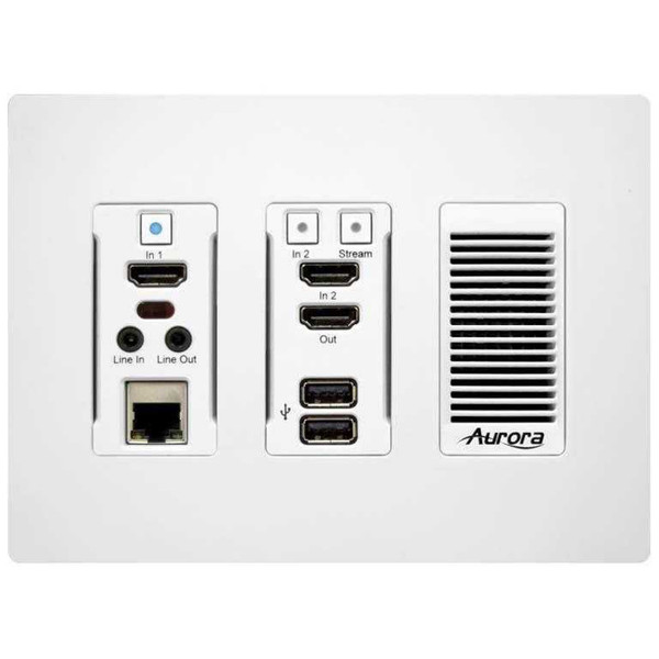 Aurora IPX-TC3A-WP3-C-Pro-W 3rd Gen 4K 10Gbps Transceiver Wall Plate Aurora IPX-TC3A-WP3-C-Pro-W 3rd Gen 4K 10Gbps Transceiver Wall Plate