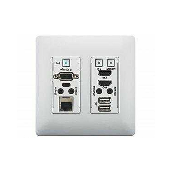 Aurora Multimedia VLX-TCW2V-C-W 4K Audio/Video Distribution Wall Plate