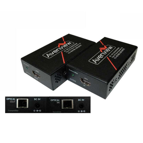 Avenview FO-HDM4K-200-EMIX-S 4K@60Hz HDMI 2 Extender over Fiber Cable