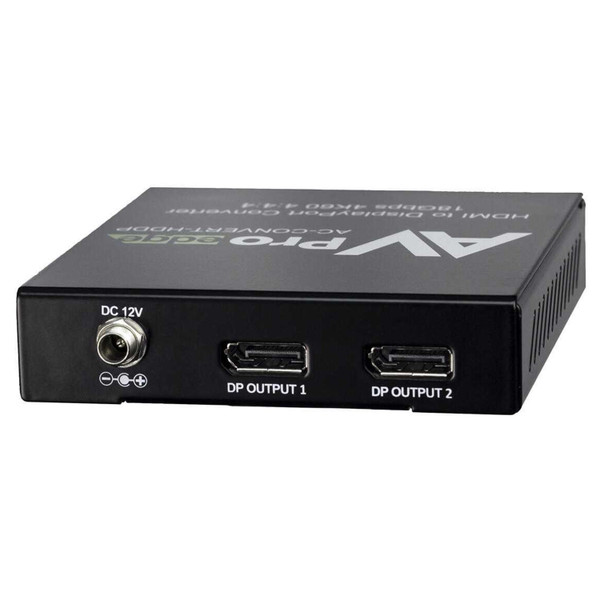 AVPro Edge AC-CONVERT-HDDP 4K60 1x2 HDMI to Displayport Converter & DA