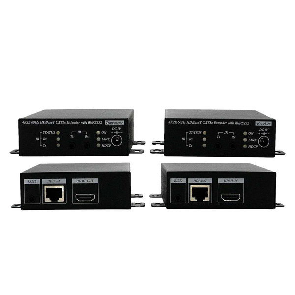 4K 60 Hz HDBaseT 2.0 HDMI Extender to 330 Feet