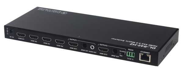 DigitaLinx DL-S42-H2 4x2 HDMI 2.0 Matrix Switch W/ ARC