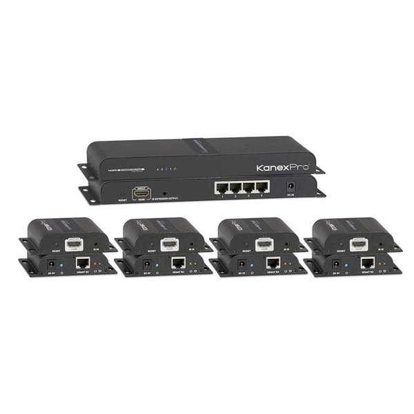 KanexPro SP-HDCAT1X4 HDMI 1x4 Distribution Amplifier 120M over CAT5e/6 Outputs