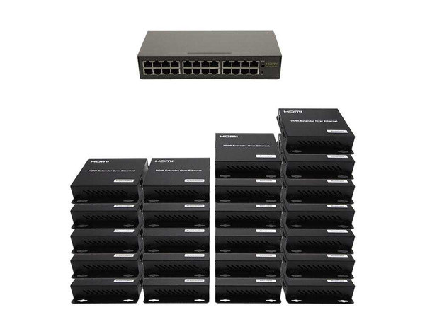 10x13 Network HDMI Matrix Switcher with WEB GUI & Remote IR