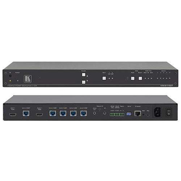 Kramer VM-214DT 2x1:4 4K60 4:2:0 HDMI & Extended&#8211;Reach HDBaseT