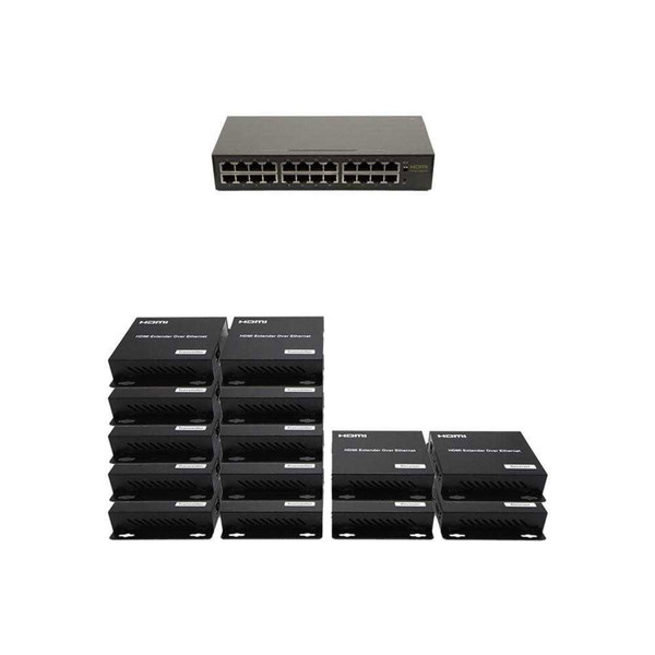 10x4 Network HDMI Matrix Switcher with WEB GUI & Remote IR