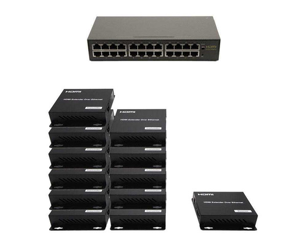 11x1 Network HDMI Matrix Switcher with WEB GUI & Remote IR