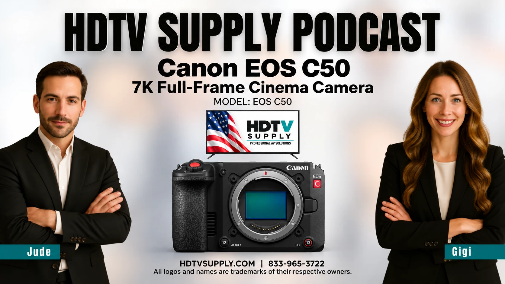 Canon EOS C50 podcast with Jude and Gigi