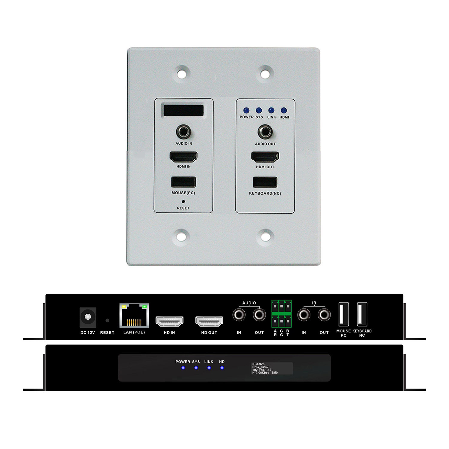 WolfPack 4K 30 Hz AV Over IP WallPlate Matrix Switchers