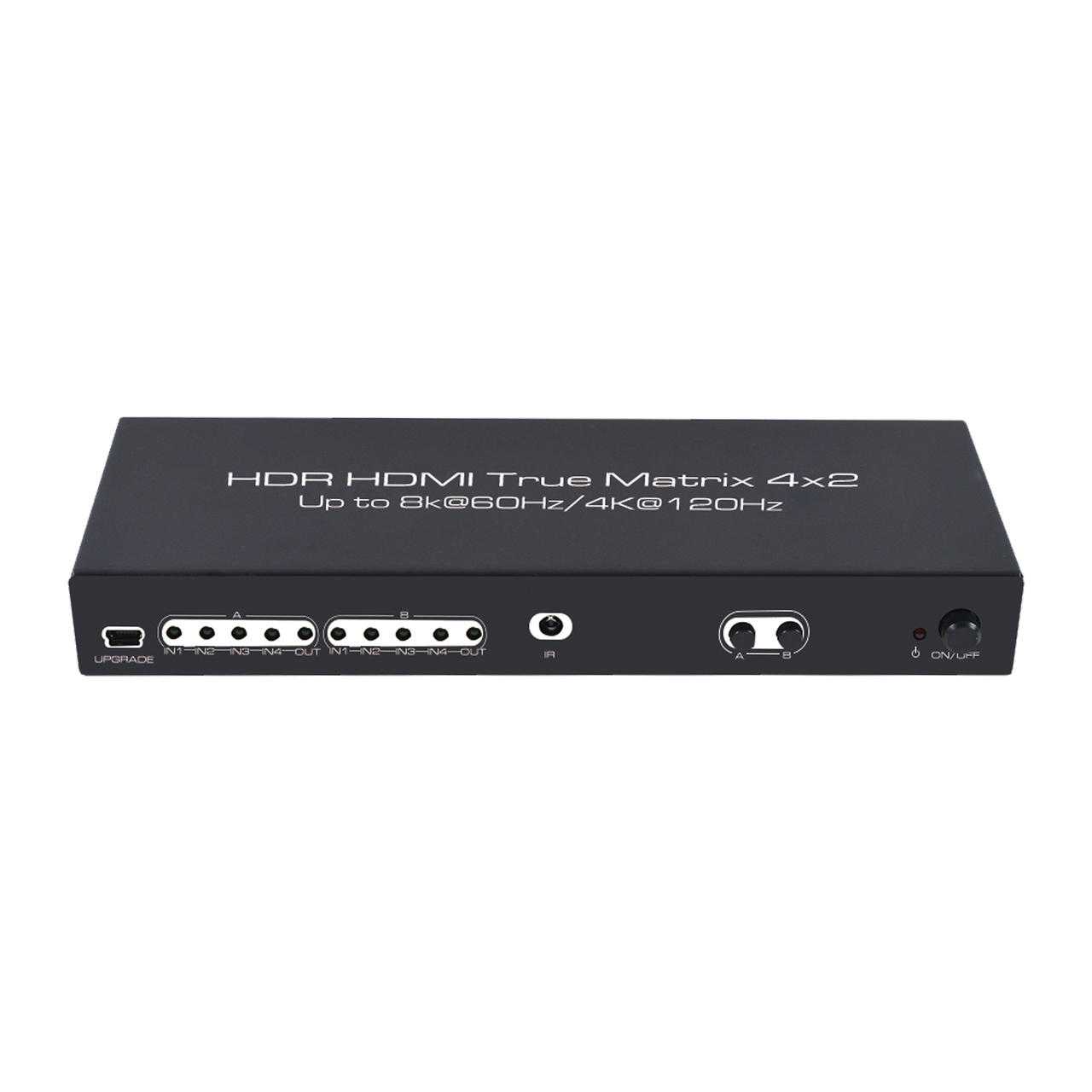 8K 60 Hz and 4K 120 Hz 4x2 HDMI Switch, WolfPack