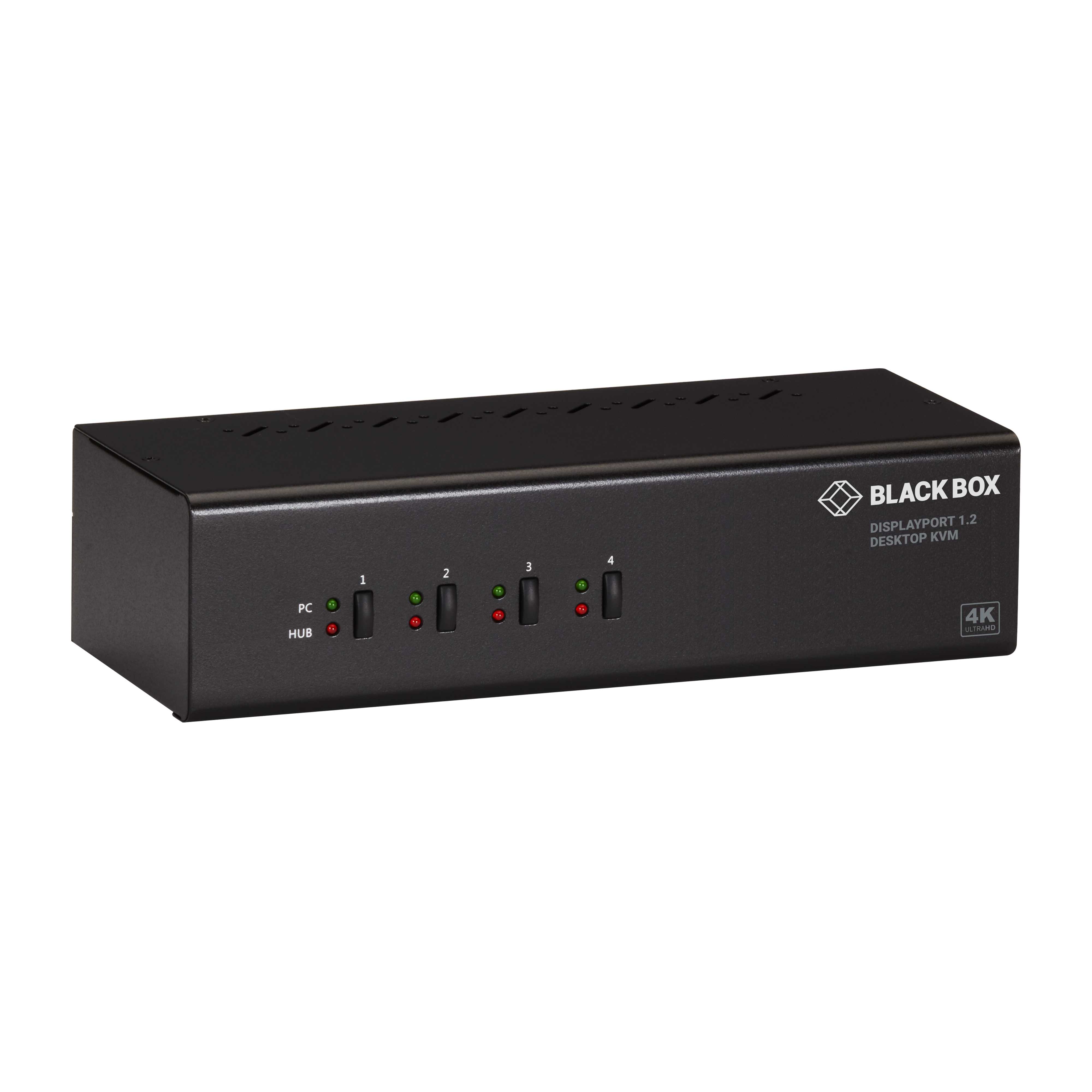 2-Port DisplayPort Dual-Monitor KVM Switch - 4K 60Hz