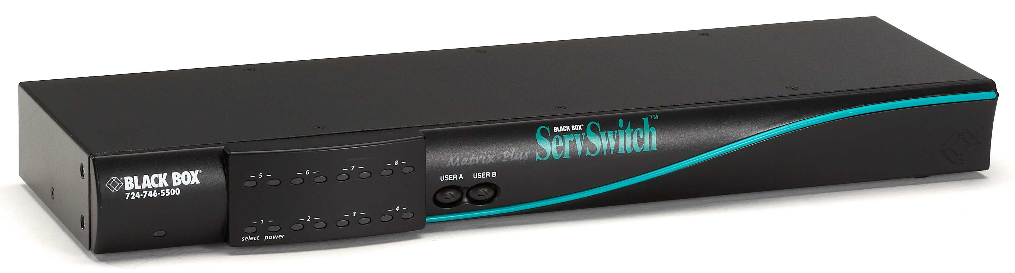 Black Box SW761A-R4 Multiplatform Matrix KVM Switch for PC and Sun 2 Users  x 4 CPUs