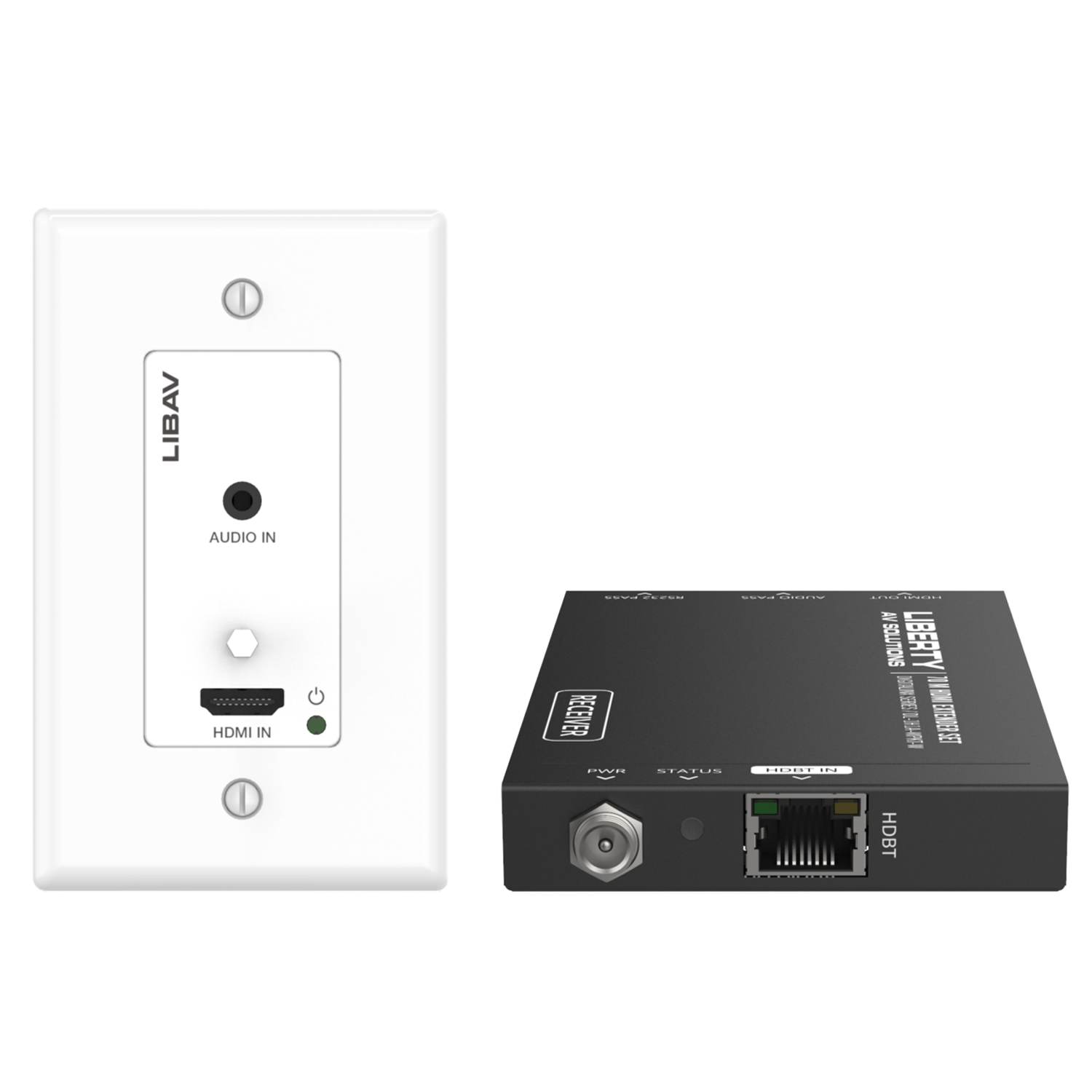 DigitaLinx DL-1H1A-WPKT-W HDMI HDBaseT Wall Plate Extension Set