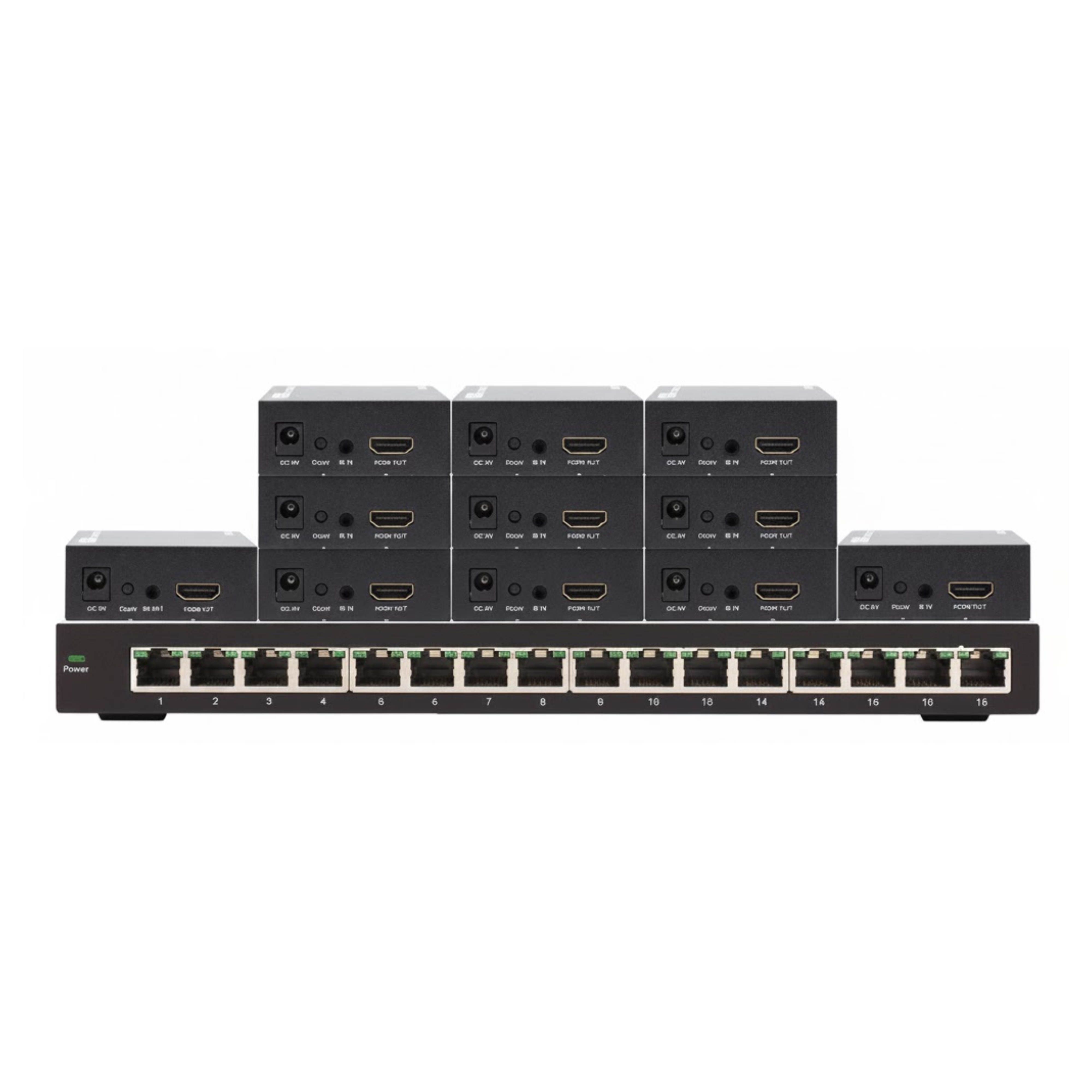 1x10 HDMI Splitter Over CAT6 to 300 Feet w/IR