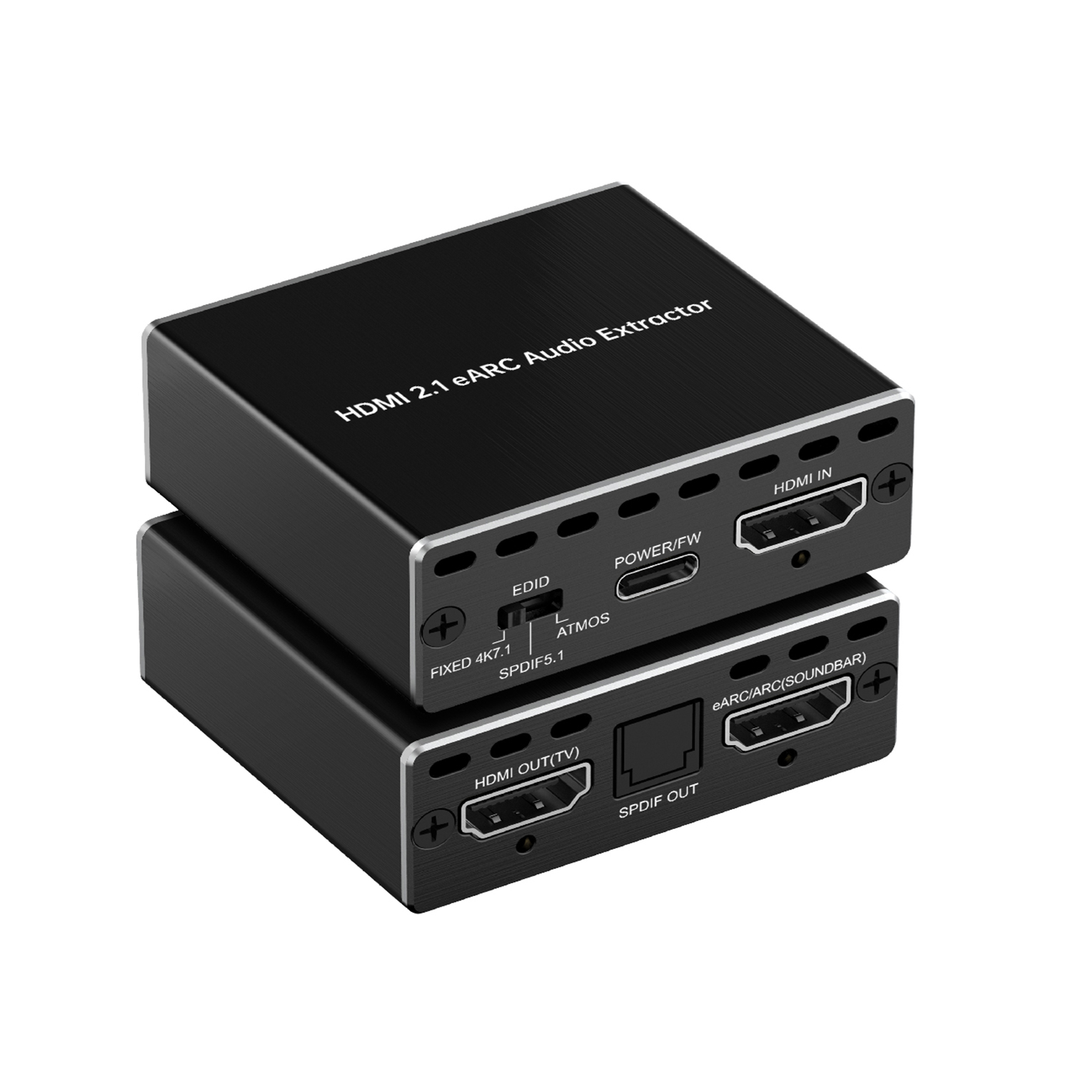 Répartiteur HDMI 1 Entrée 2 Sorties - 8K 60Hz, Compatible HDCP2.3 Et 3D - En Aluminium