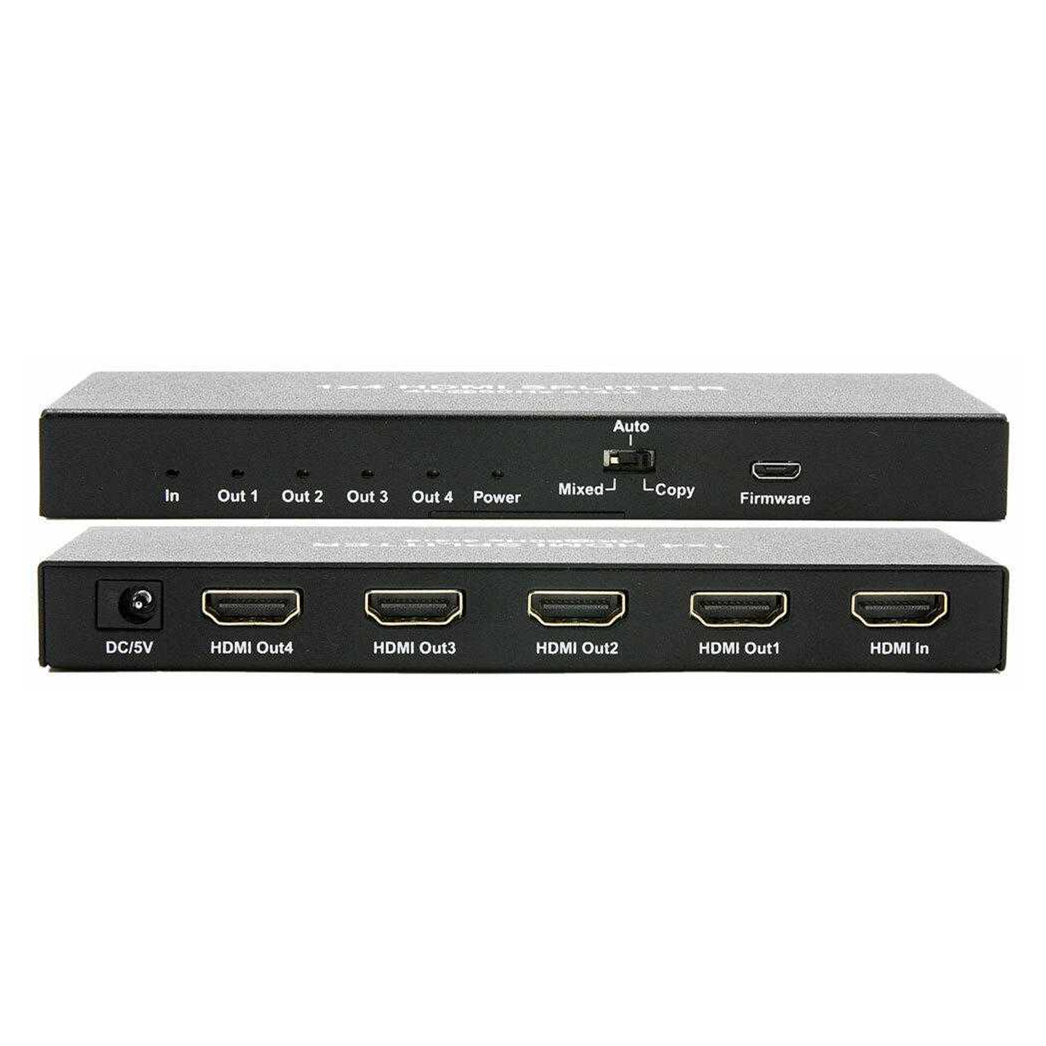 1x4 HDMI Splitter HDCP2.2 4Kx2K@60Hz 4:4:4 18G HDR EDID, WolfPack