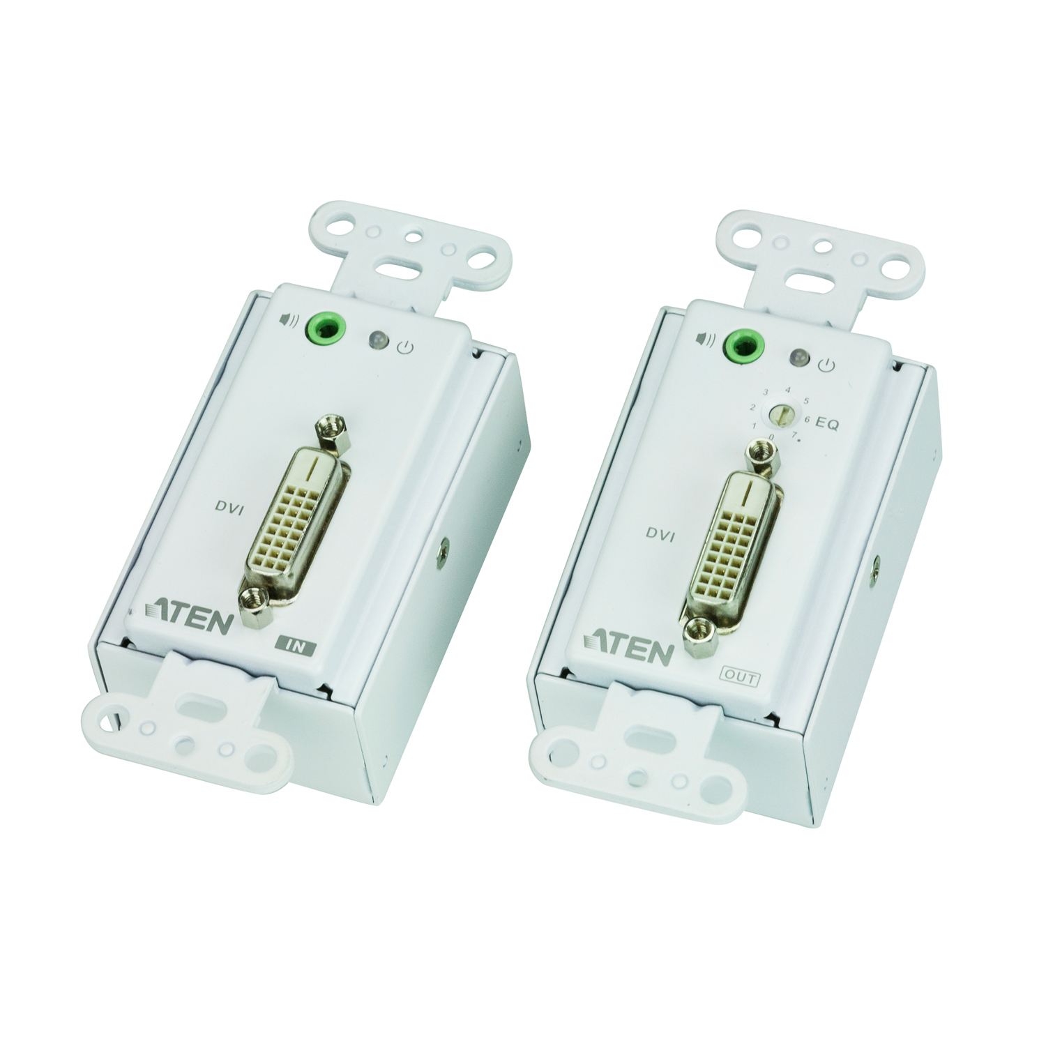 ATEN VE606 DVI/Audio Cat 5 Extender Wall Plate