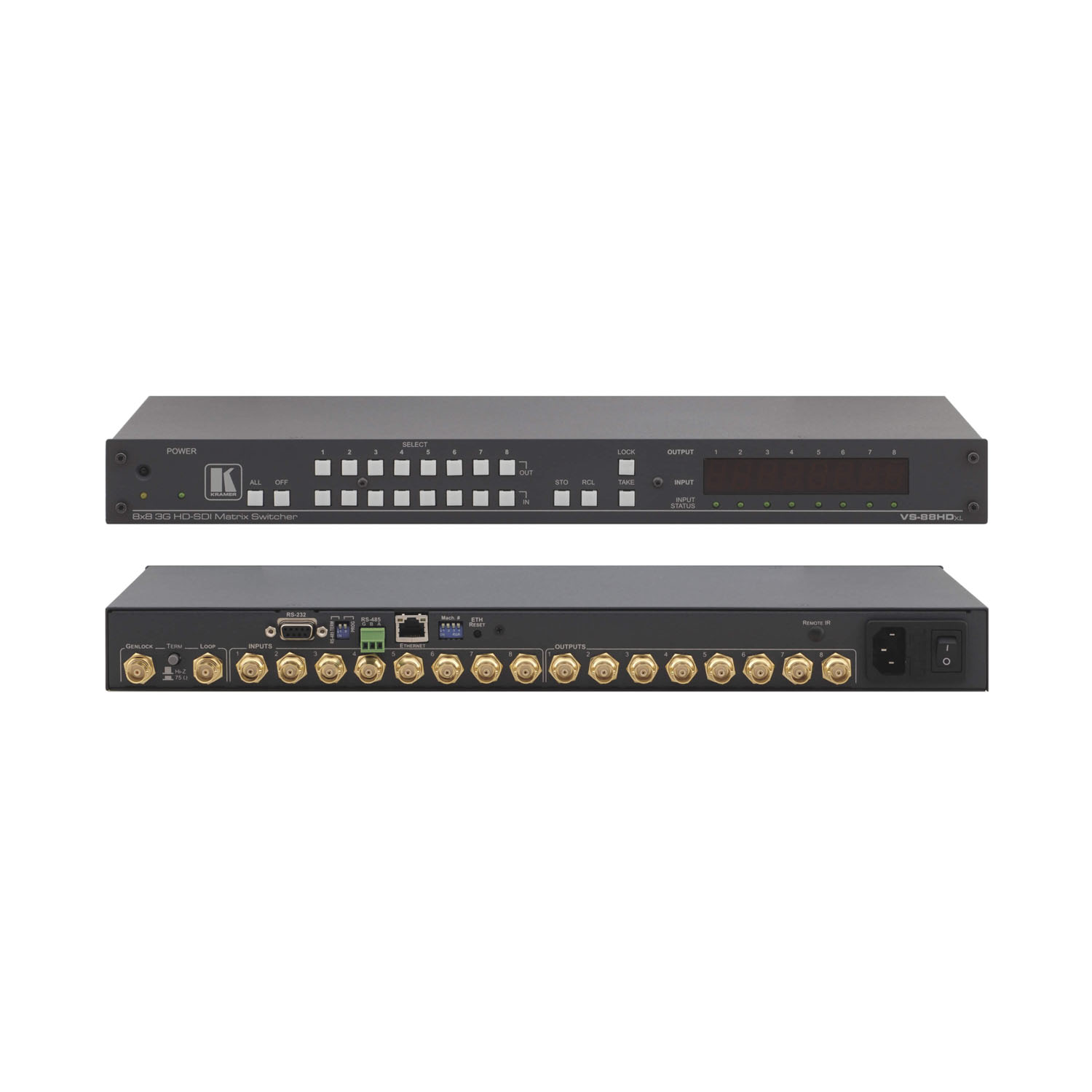 Kramer VS-88HDXL 8x8 3G HD–SDI Matrix Switcher