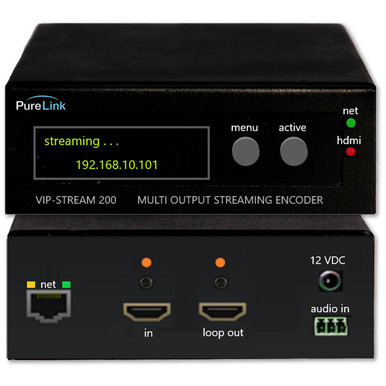 PureLink VIP-STREAM-200 1080p H.264 Encoder w/ Front Panel Controls