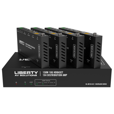 DigitaLinx DL-HD1X4-H2 1x4 18G HDBaseT Distribution Amp / Splitter