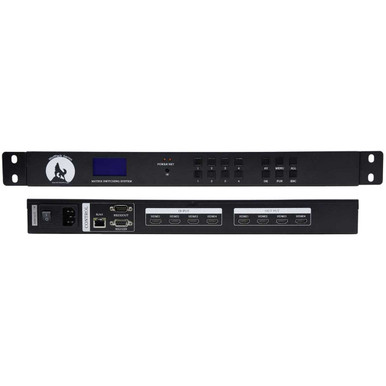 4K 30 Hz 4x4 HDMI Matrix Switch with WEB GUI, iOS & Android Apps