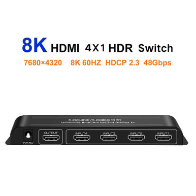 WolfPack 8K 3x1 HDMI Switcher with Remote Control