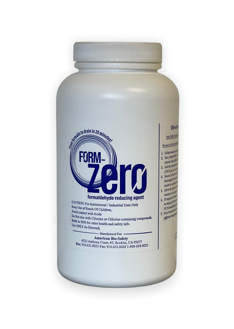 Form Zero Neutralizing Powder for Waste Formalin