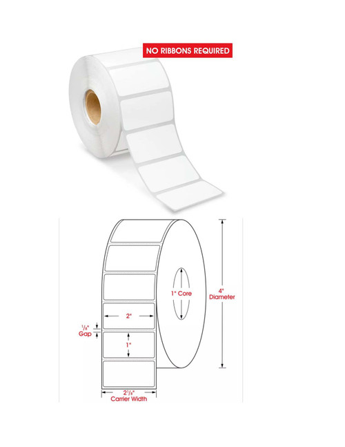 Zebra label rolls for Reqs 1300/RL