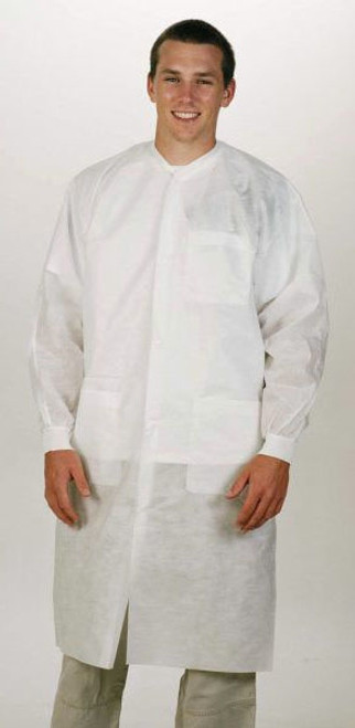 White Protection Lab Coat - Small 10/PK