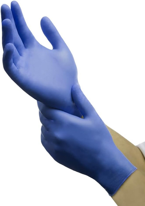 TRONEX Chemo-Rated Fingertip-Textured Violet Blue Nitrile Exam Gloves, Blue Medical Nitrile Gloves XSmall - 250/BX, 2500/CS
