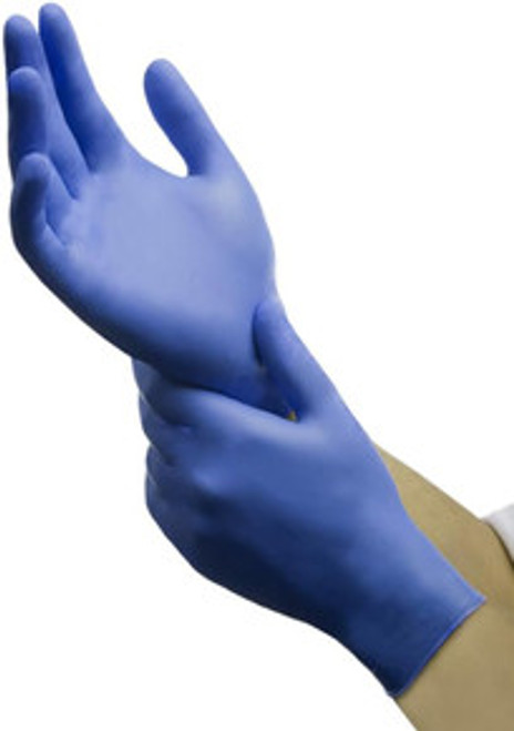 TRONEX Chemo-Rated Fingertip-Textured Violet Blue Nitrile Exam Gloves, Blue Medical Nitrile Gloves Large - 250/BX, 2500/CS