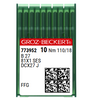 Groz Beckert B27 FFG SES NM 110 Size 18 Overlock Needle Light Ball Point Pack of 10 Groz Beckert B27 FFG SES NM 110 Size 18 Overlock Needle Light Ball Point Pack of 10