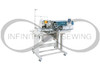 JUKI AB-1351N-SAA Automatic Belt Loop Attaching Machine in Action - Front View with Operator. This innovative machine automates the belt-loop attaching process with precision, allowing for a variety of belt-loop patterns. Featuring an easy-to-use color LCD touch panel, it ensures consistent quality and high productivity. JUKI AB-1351N-SAA Automatic Belt Loop Attaching Machine in Action - Front View with Operator. This innovative machine automates the belt-loop attaching process with precision, allowing for a variety of belt-loop patterns. Featuring an easy-to-use color LCD touch panel, it ensures consistent quality and high productivity.