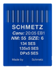 Schmetz 134 SES Size 55 NM 55 light ball point industrial sewing machine needles – pack of 10 Schmetz 134 SES Size 55 NM 55 light ball point industrial sewing machine needles – pack of 10