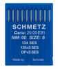 Schmetz 134 SES Size 60 Industrial Sewing Machine Needles Pack of 10 with Light Ball Point for lightweight woven and knitted fabrics Schmetz 134 SES Size 60 Industrial Sewing Machine Needles Pack of 10 with Light Ball Point for lightweight woven and knitted fabrics