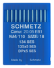Schmetz 134 SES Size 110 Industrial Sewing Machine Needles Pack of 10 with Light Ball Point for heavy fabrics Schmetz 134 SES Size 110 Industrial Sewing Machine Needles Pack of 10 with Light Ball Point for heavy fabrics