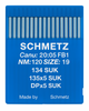 Schmetz 134 SUK Size 120 Industrial Sewing Machine Needles Pack of 10 with Medium Ball Point for upholstery, denim and heavy fabrics