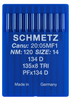 Schmetz 134 D Size 120 Industrial Sewing Machine Needles Pack of 10 with Triangular Point for extra-heavy leather and canvas Schmetz 134 D Size 120 Industrial Sewing Machine Needles Pack of 10 with Triangular Point for extra-heavy leather and canvas