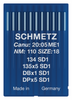 Schmetz 134 SD1 Size 110 Industrial Sewing Machine Needles Pack of 10 with Round Point Small Triangular Tip for heavy fabrics Schmetz 134 SD1 Size 110 Industrial Sewing Machine Needles Pack of 10 with Round Point Small Triangular Tip for heavy fabrics