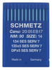 Schmetz 134 SES SERV 7 Size 90 Industrial Sewing Machine Needles Pack of 10 light ball point reinforced Schmetz 134 SES SERV 7 Size 90 Industrial Sewing Machine Needles Pack of 10 light ball point reinforced
