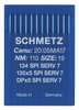 Schmetz 134 SPI SERV 7 Size 110 Industrial Sewing Machine Needles Pack of 10 acute round point