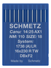 Schmetz 16X230 NRTW Size 110 Industrial Sewing Machine Needles Pack of 10 with LR reverse twist point for heavy leather and saddlery