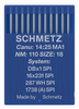 Schmetz 16X231 SPI Size 110 Industrial Sewing Machine Needles Pack of 10 Acute Round Point for dense woven fabrics