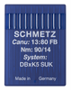 Schmetz DBXK5 SUK Size 90/14 medium ball point industrial sewing machine needles pack of 10