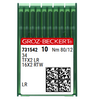 Groz Beckert 34LR NM 80 Size 12 Industrial Leather Sewing Machine Needles Pack of 10 Reverse Twist Point for Thin Leather Projects Groz Beckert 34LR NM 80 Size 12 Industrial Leather Sewing Machine Needles Pack of 10 Reverse Twist Point for Thin Leather Projects
