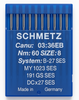 Schmetz B27 SES Size 60 industrial sewing machine needles light ball point pack of 10